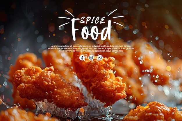 Photo food social media template