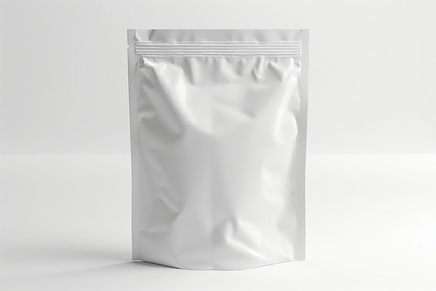 Food supplement pouch packaging mockup