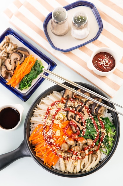 Food on table
