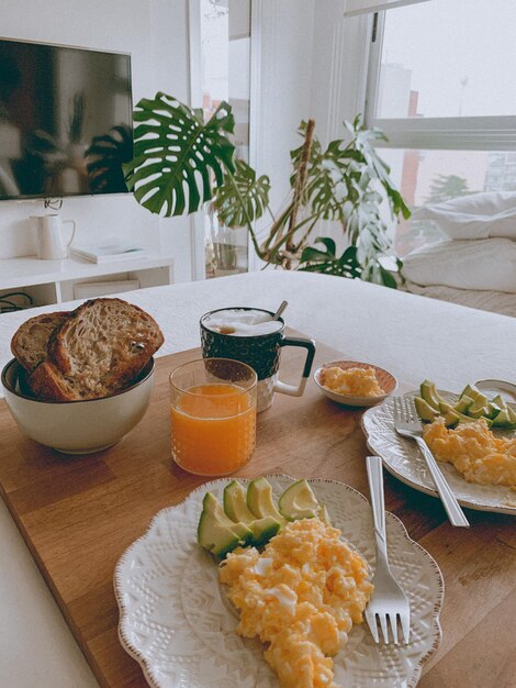 Photo food on table