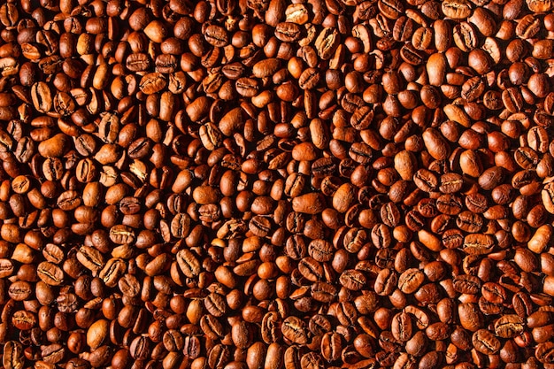 Food texture highquality coffee beans roasted natural coffee