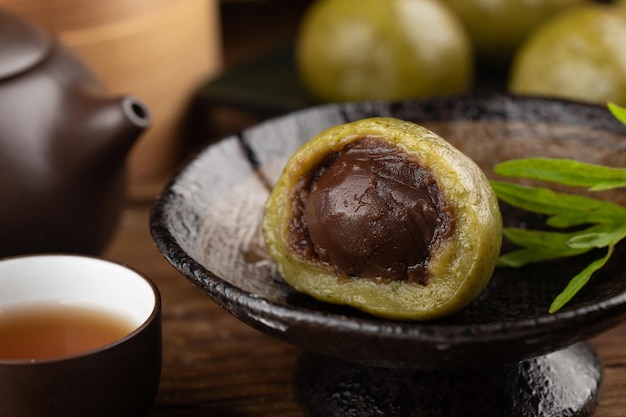 Food of Tomb Sweeping Day Festival in China-green dumpling