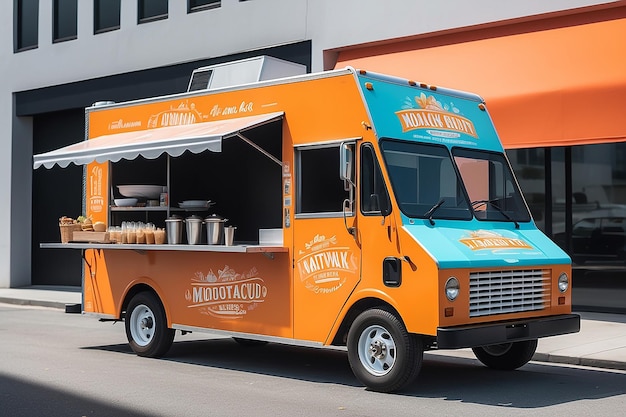 Food Truck Festival Branding Showcase Incorporate the Logo into Food Truck Designs Menus and Promotional Materials