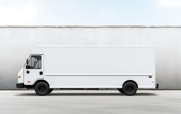 Photo food truck mock up with copy space for texy food cart concept