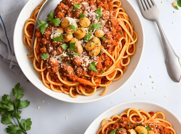 Food Vegetarian Spaghetti Bolognese