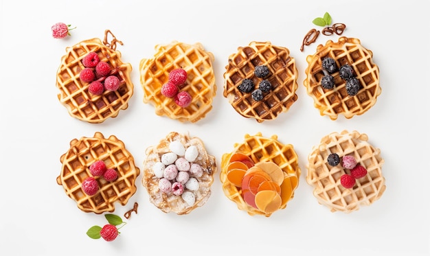 Photo food waffle sweet dessert breakfast