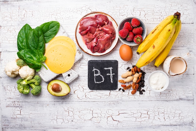 Photo food which is a natural source of vitamin b7