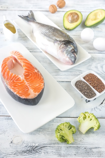 Food with Omega-3 fats