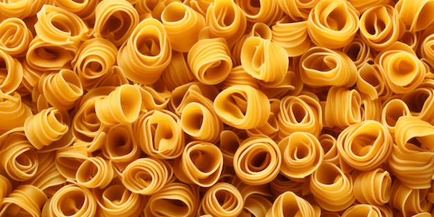 Foodie Fun Alert Yellow Spaghetti in Rows