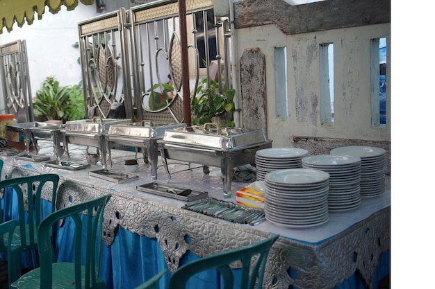 Foods Table in a Wedding Ceremony