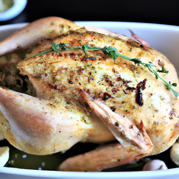 Photo foolproof spatchcocked turkey with garlicthyme butter