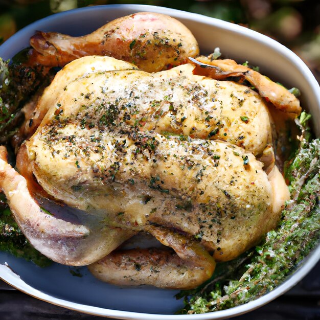 Photo foolproof spatchcocked turkey with garlicthyme butter