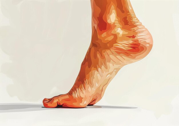 Photo the foot of a person