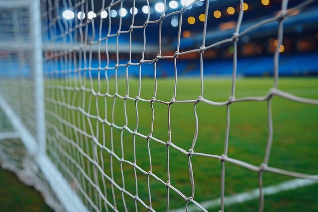 Football background or football net on the gate