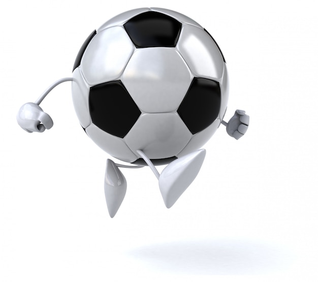 サッカーボール-3Dキャラクター