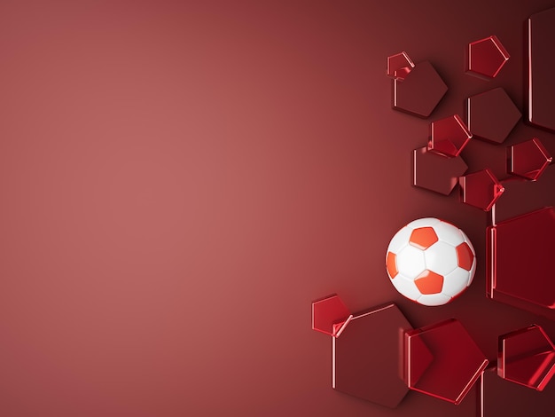 football ball 3d object 3d illustration graphic background element sport abstract