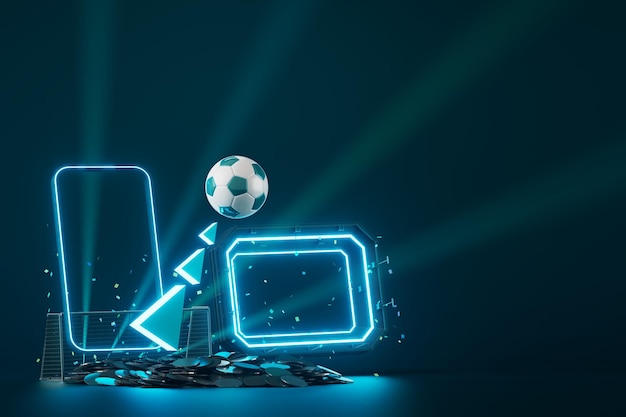 Футбольные мячи объект спортивный дизайн мяча 3D футбольный элемент