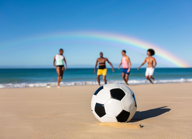 Футбол на пляже