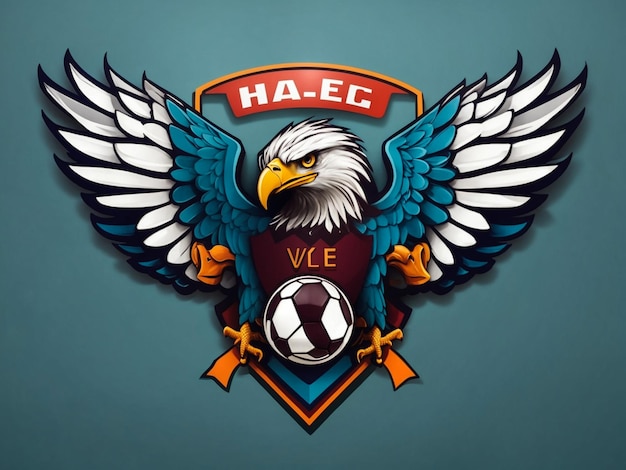 Football club logo in the form of an eagle