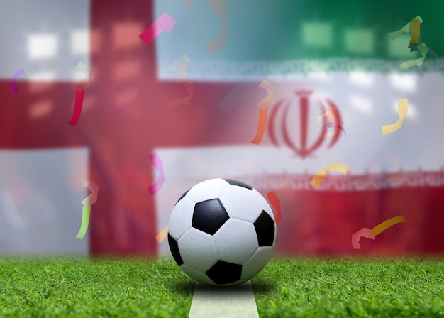 Football Cup competition between the national England and national Iran