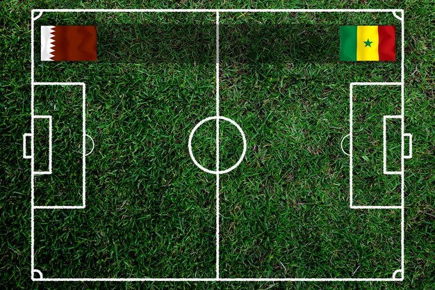 Кубок по футболу между сборными Катара и сборной Сенегала