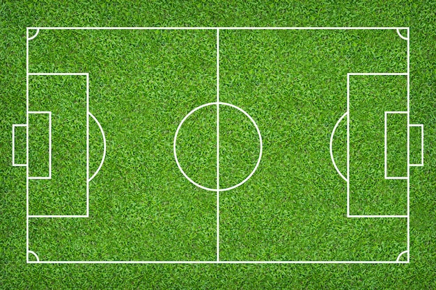 Football field or soccer field for background