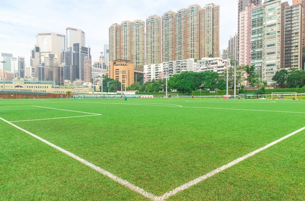 Photo football field