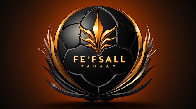 Photo football logo design vector icon template