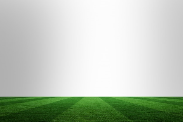 Photo football pitch under chrome