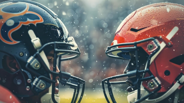 football players collide
