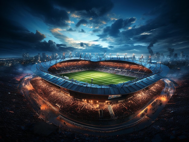 Football soccer stadium photo