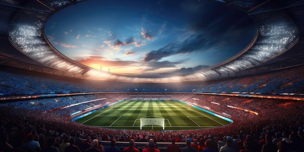 Premium AI Image | Football Stadium ai generated