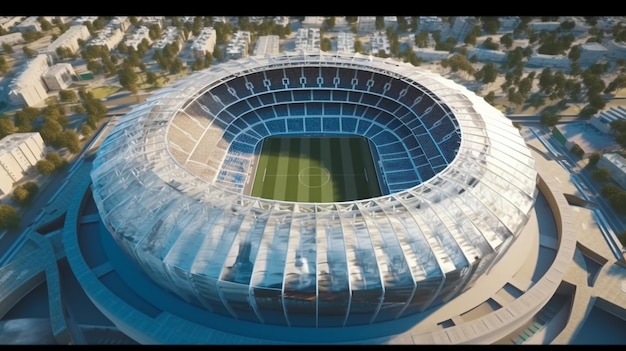 football stadium HD 8K wallpaper Stock Photographic Image