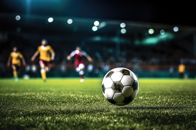 Photo a footballers foot making contact with the ball during a penalty kick