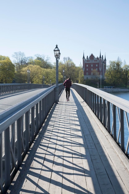 Footbridge Bridge in Stockholm, Sweden