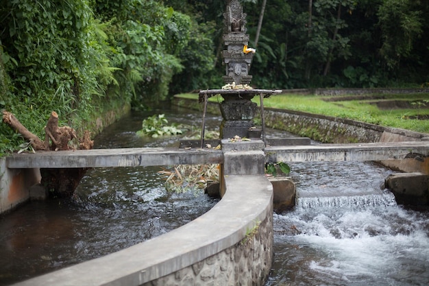 Footbridge over river