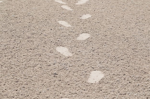 Footprints in the sand