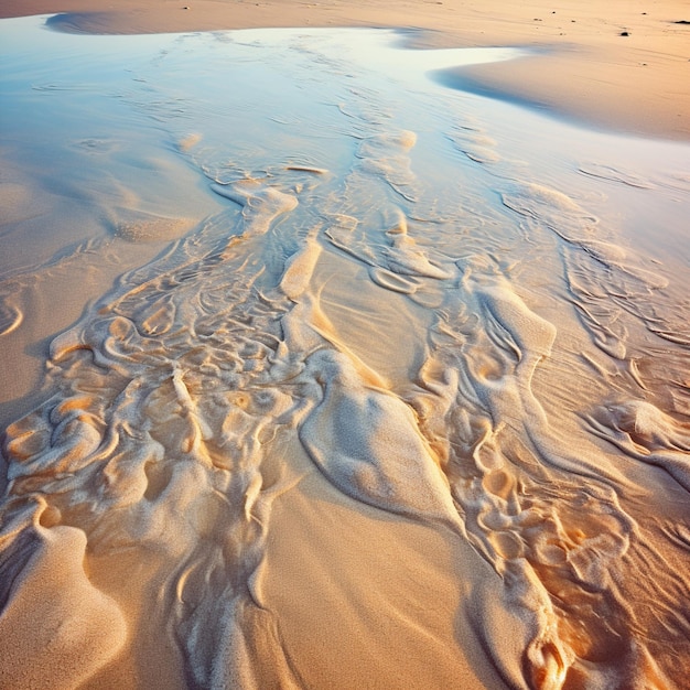 時間の足跡 砂のパターンにおける生命の痕跡