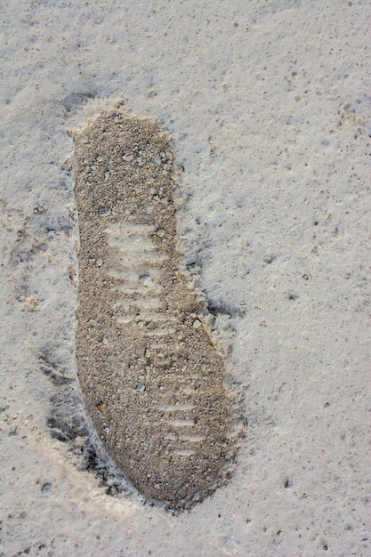 Footstep pattern in Cement Concrete