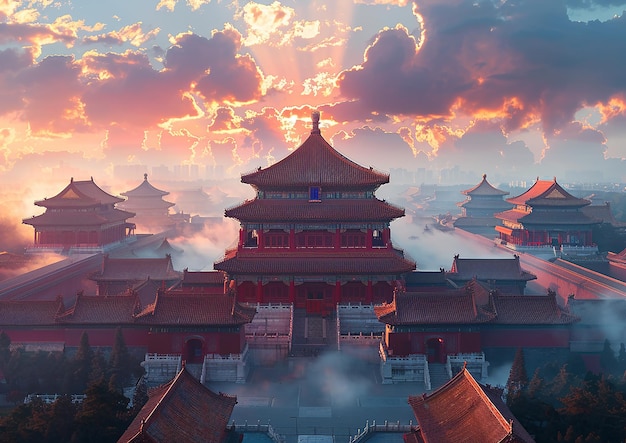 Photo the forbidden city in beijing