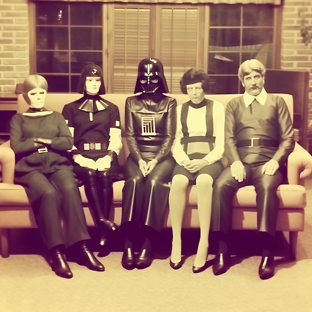 Photo the force awkward a star wars family christmas in 1976 michigan captured on grainy polaroid film