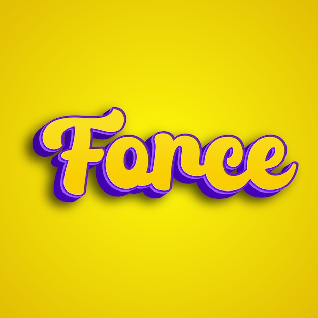 Force typography 3d design yellow pink white background photo jpg