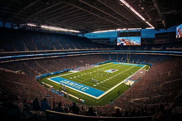 Ford field stadium action photography