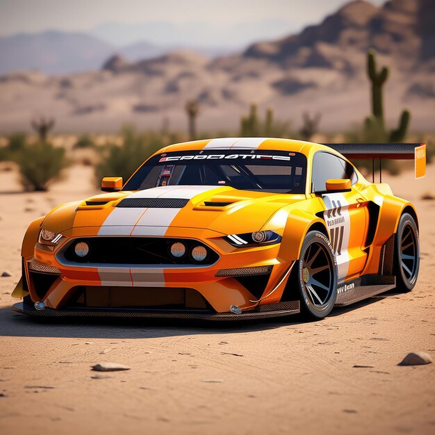 Ford Mustang Shelby gt500 оранжевый