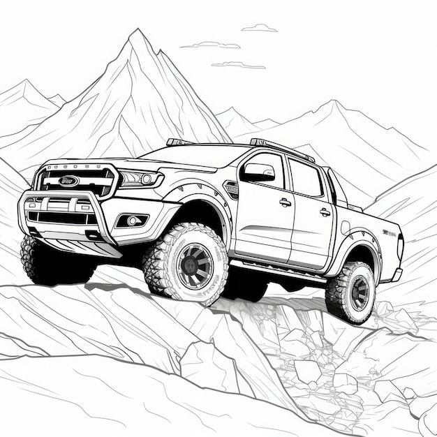 ford ranger truck drawings