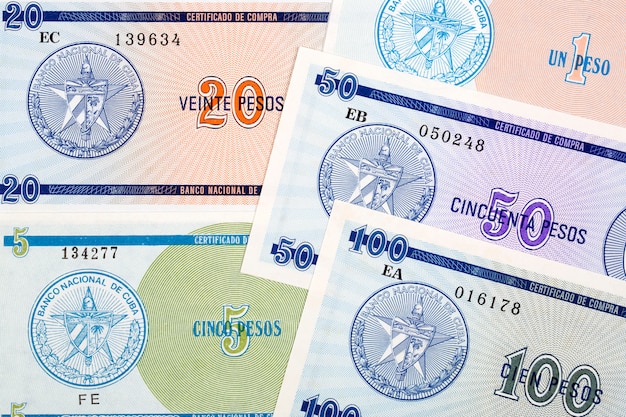 Foreign exchange certificate from Cuba a business background