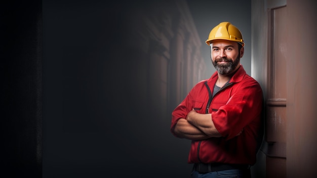 Foreman with hard hat