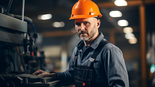 Foreman with hard hat