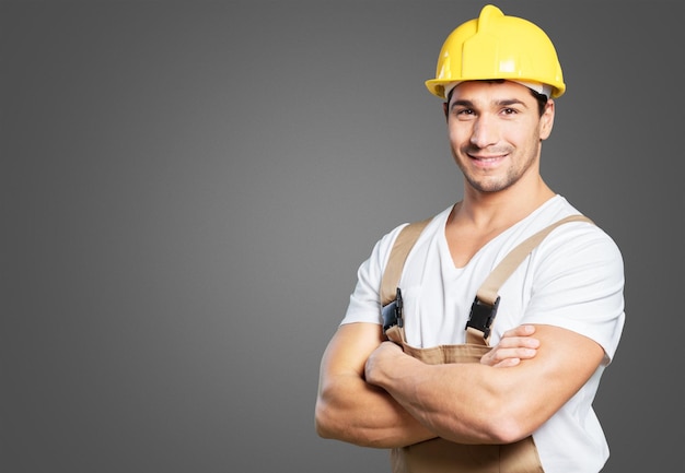 Foreman with hard hat