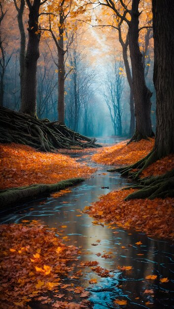 forest autumn landscape